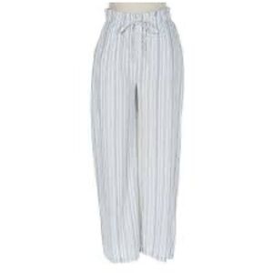 NWT Thread & Supply linen blend striped drawstring pants